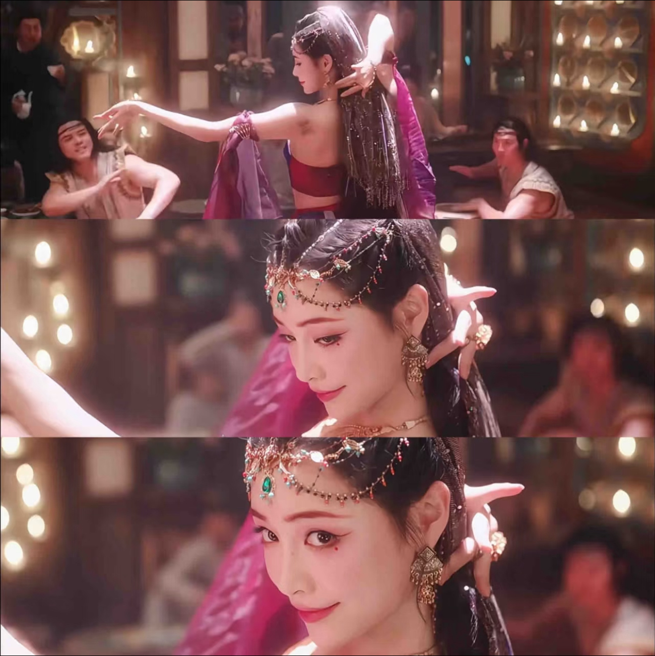 在唐诡戏份不多但是一下就被人记住的貌美舞姬是我们许佳琪主动投简历面试得来的[泪]