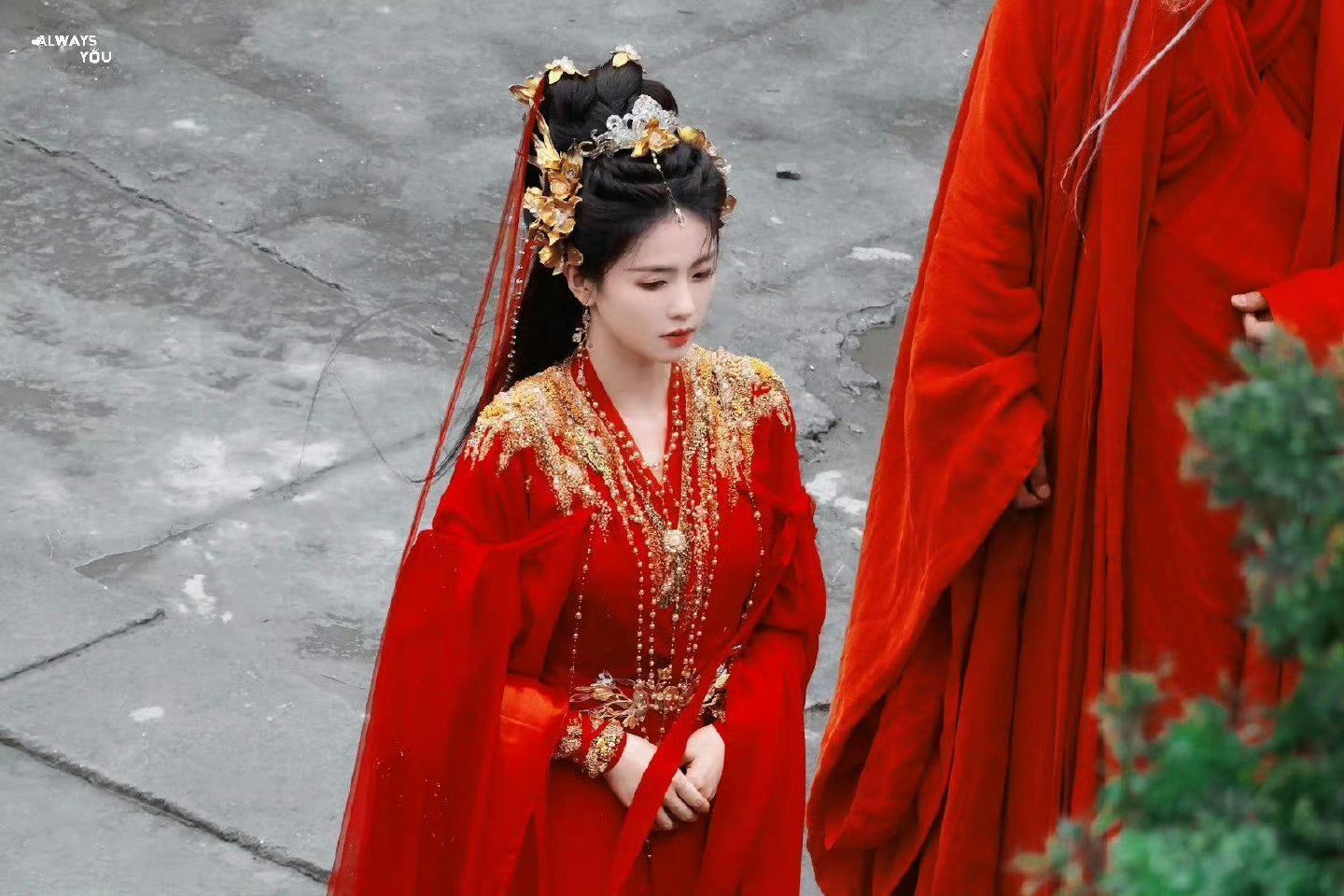 #白鹿临江仙红衣路透#白鹿临江仙红衣路透太美太仙了， 一整个期待住了[送花花]c