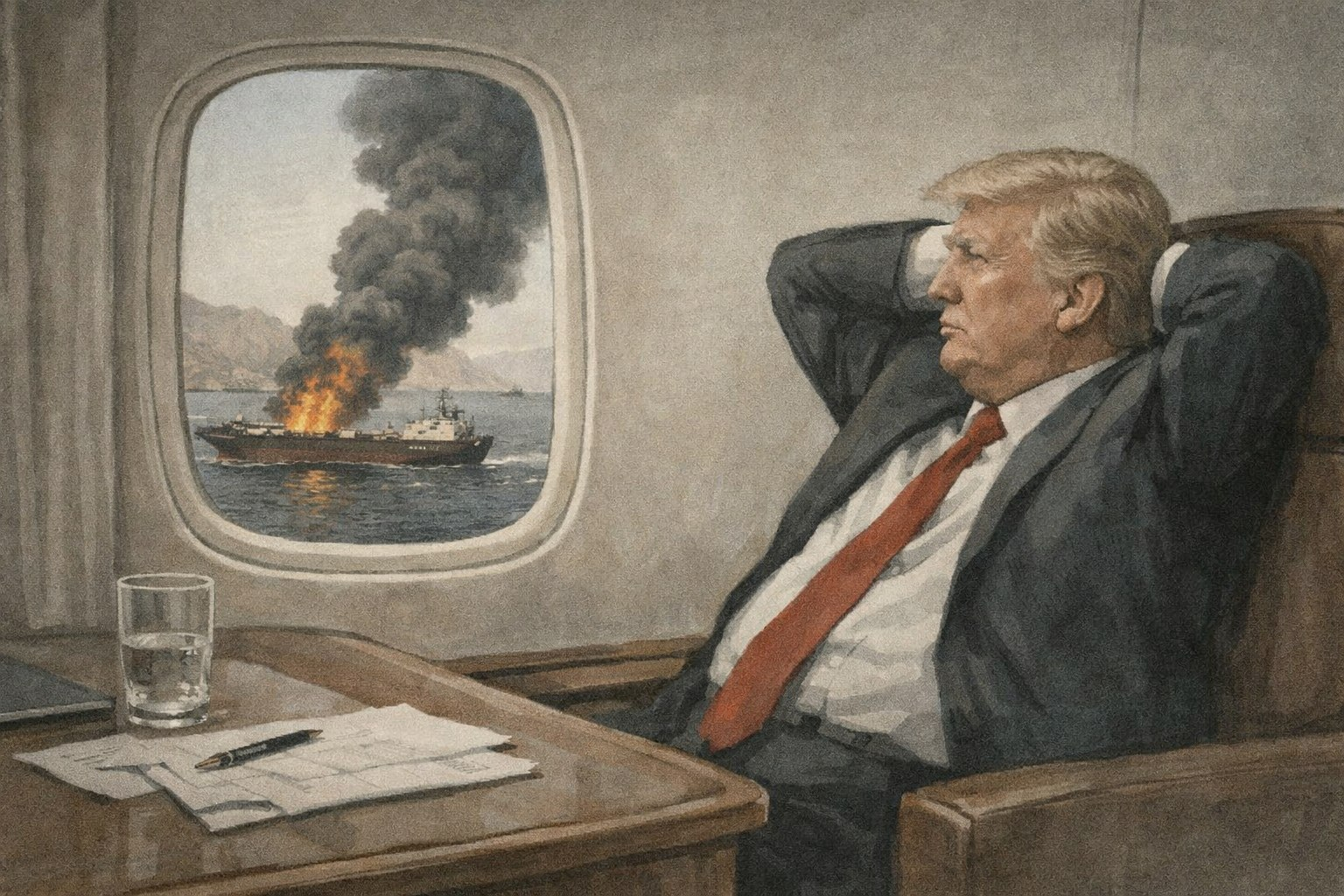 华尔街日报长篇报道：在战争问题上，特朗普如何公开场合表现得趾高气扬，但内心却充满