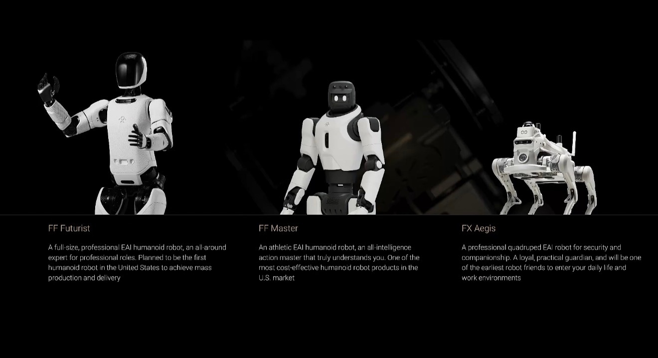 法拉第未来也开始做机器人了，说人形机器人动作精度可以达到5mm，先不说怎么样东西
