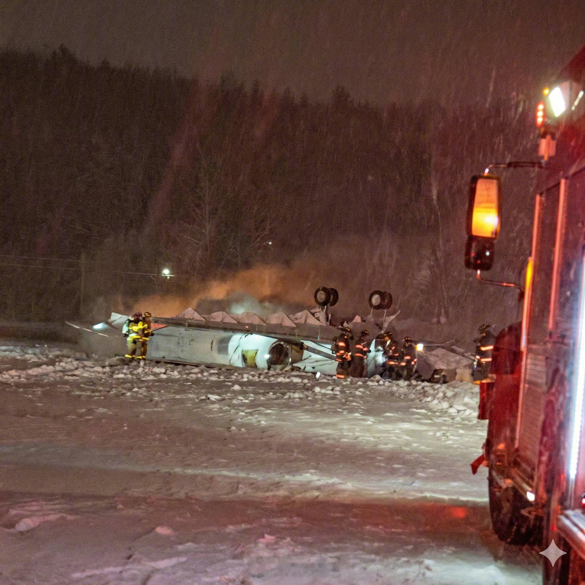 【起飞后倒扣在地 略抽象的坠毁姿态】美国联邦航空管理局（FAA）发布消息称：1月