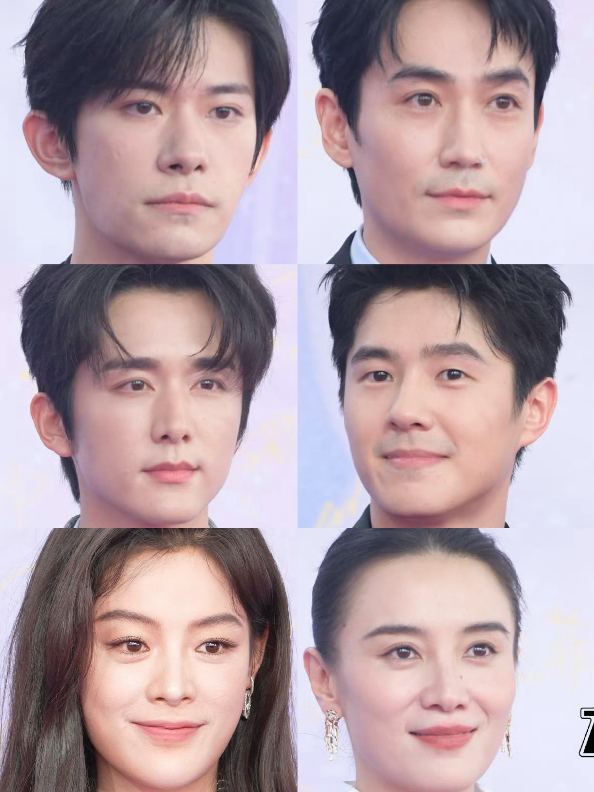 感受一下百花奖提名红毯怼脸生图：男明星：易烊千玺 朱一龙 张新成 刘昊然女明星：