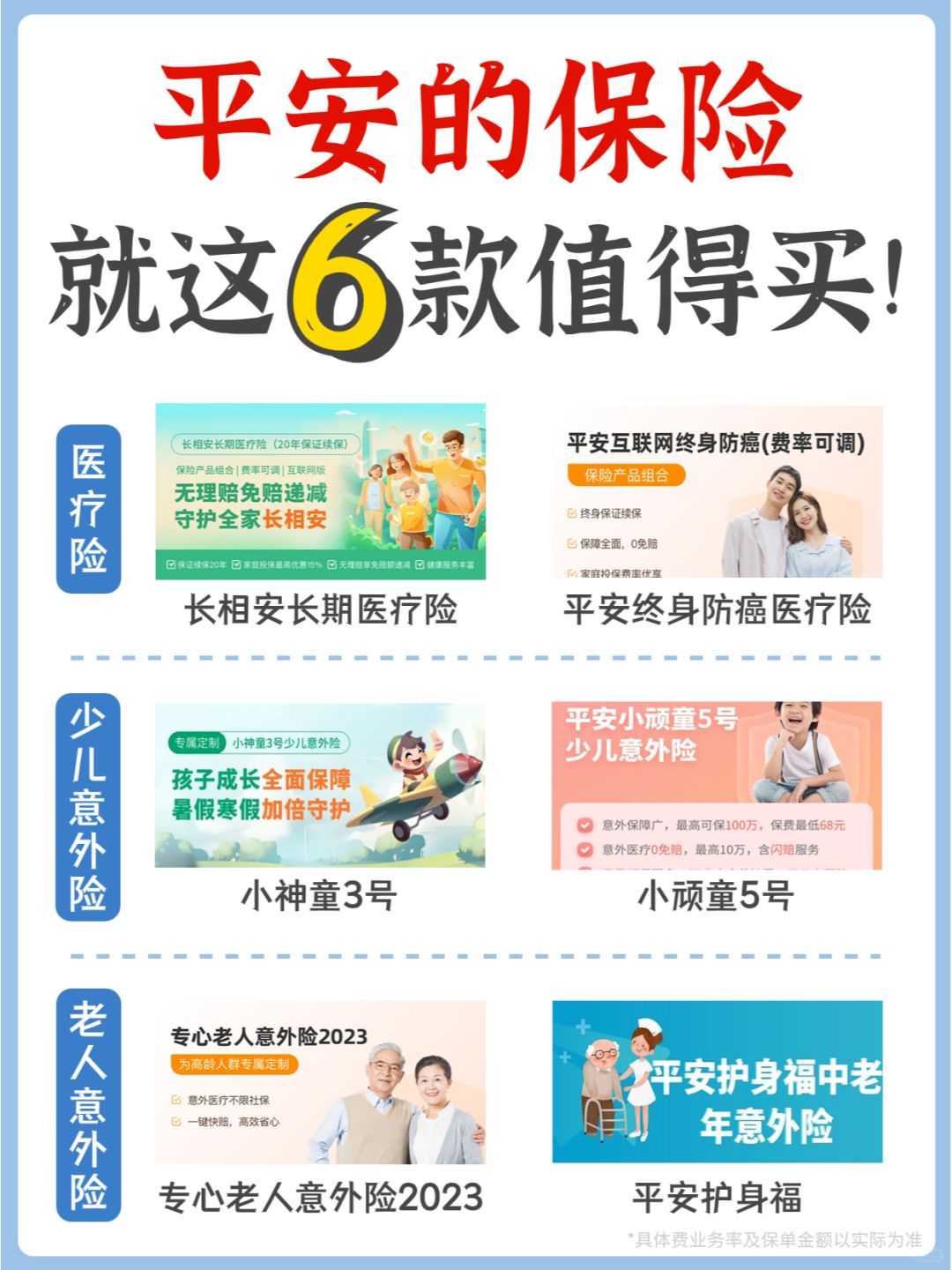 扒光了！平安大公司保险，值得买的就6款！