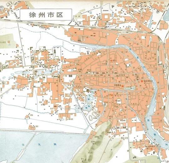 徐州老地图：据图中信息看应是70年代的吧？
徐州城区历史悠久，古称 “彭城”，是