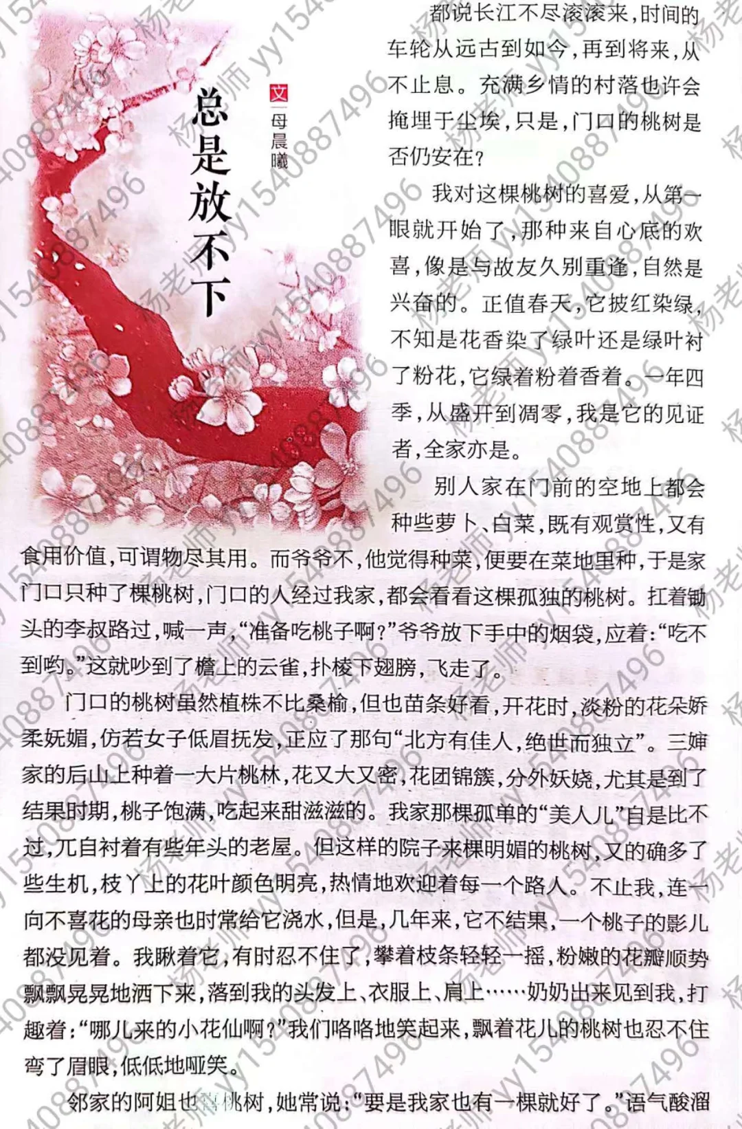 高分作文素材：乡情+记忆深处+幸福美好