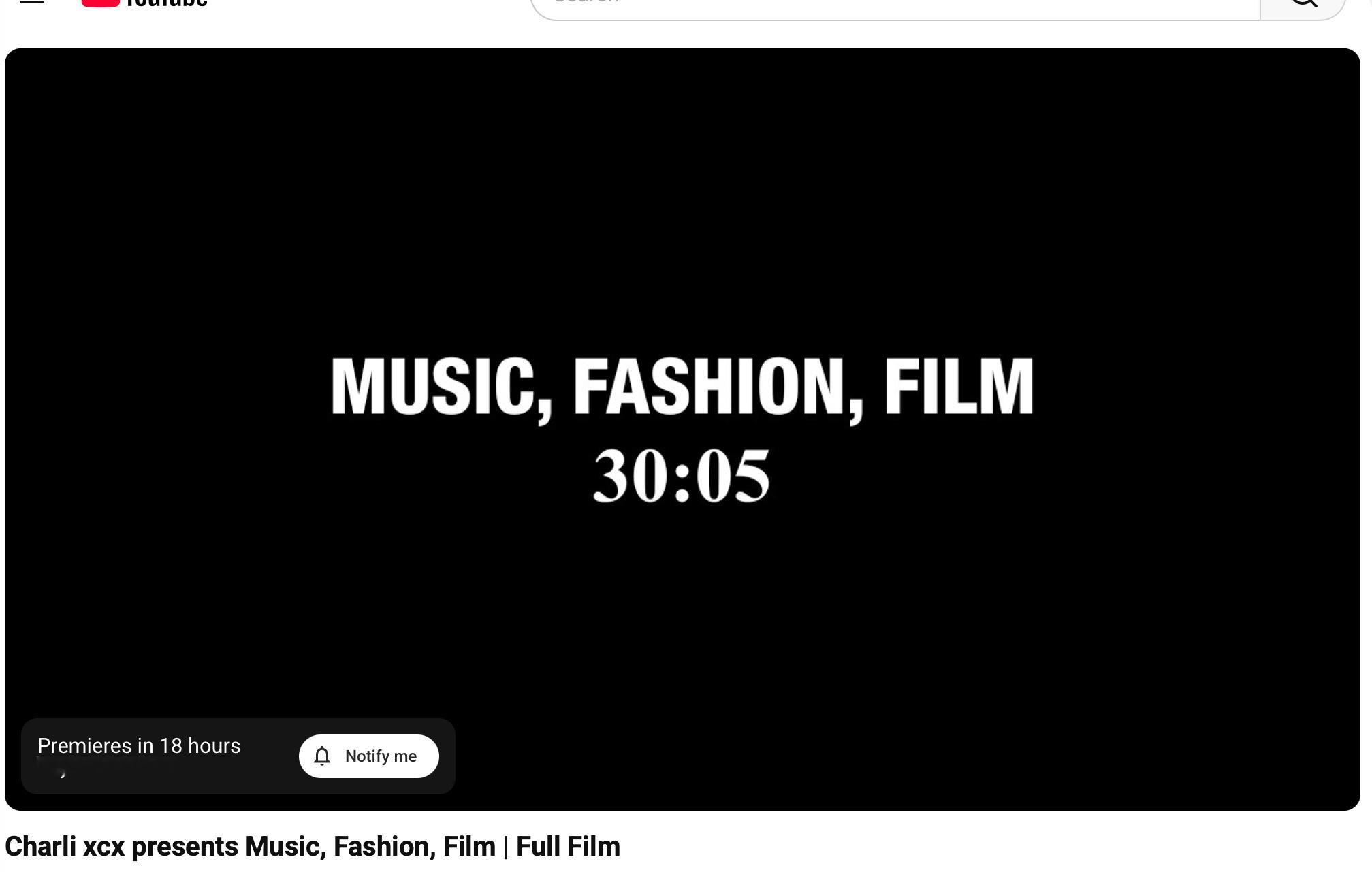 Charli xcx 的专辑影片 Music, Fashion, Film 完整