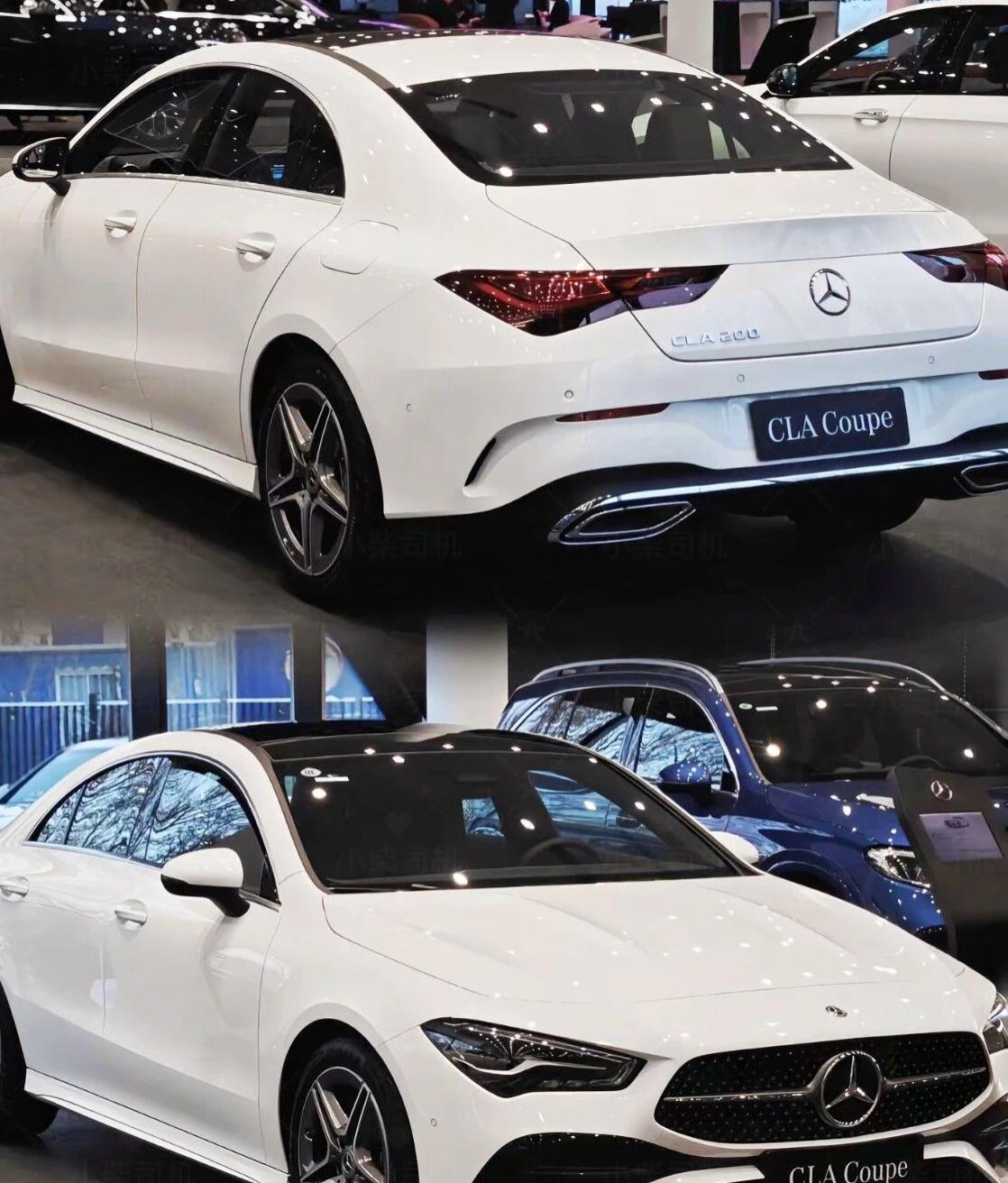 2024 款奔驰 CLA200无框车门 + 溜背 + 满天星中网，颜值拉满回头率