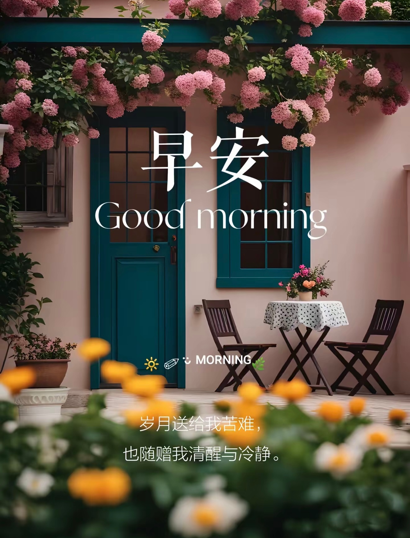 早安  晨光透过窗户洒落，温柔唤醒沉睡的清晨，新的一天如约而至。放下昨日所有疲惫