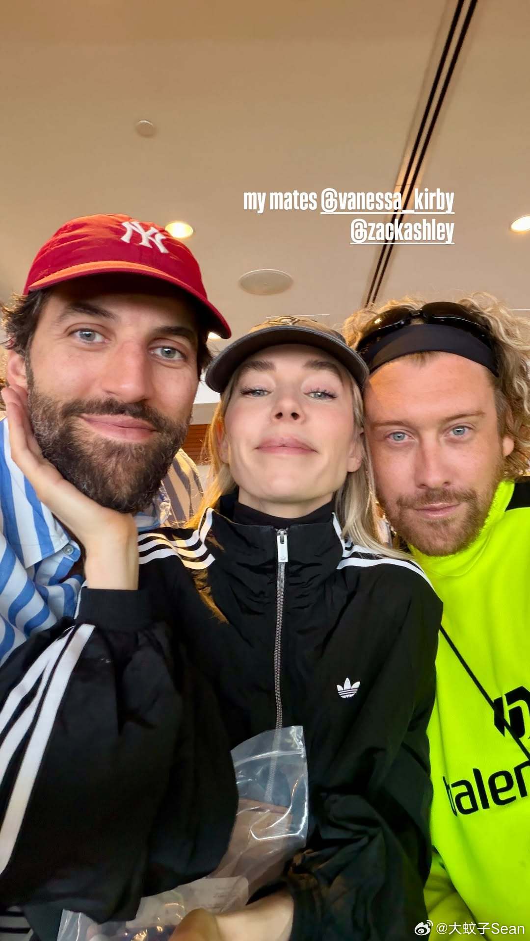 Vanessa Kirby凡妮莎柯比的另一半Paul Rabil也一起去看了世界