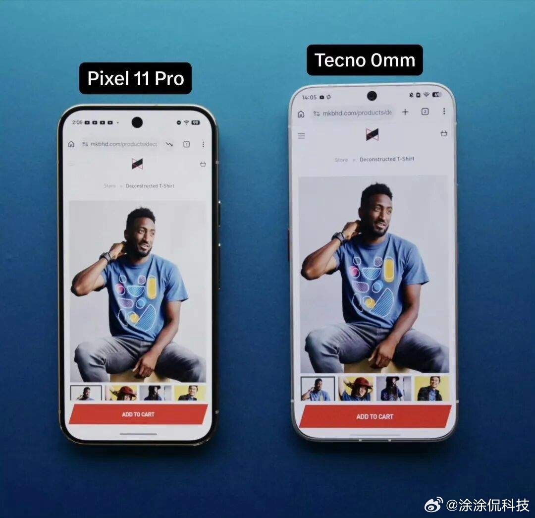 TECNO这个“真0mm”概念机，宣传说是零毫米无边框，看上手视频，屏幕显示部分