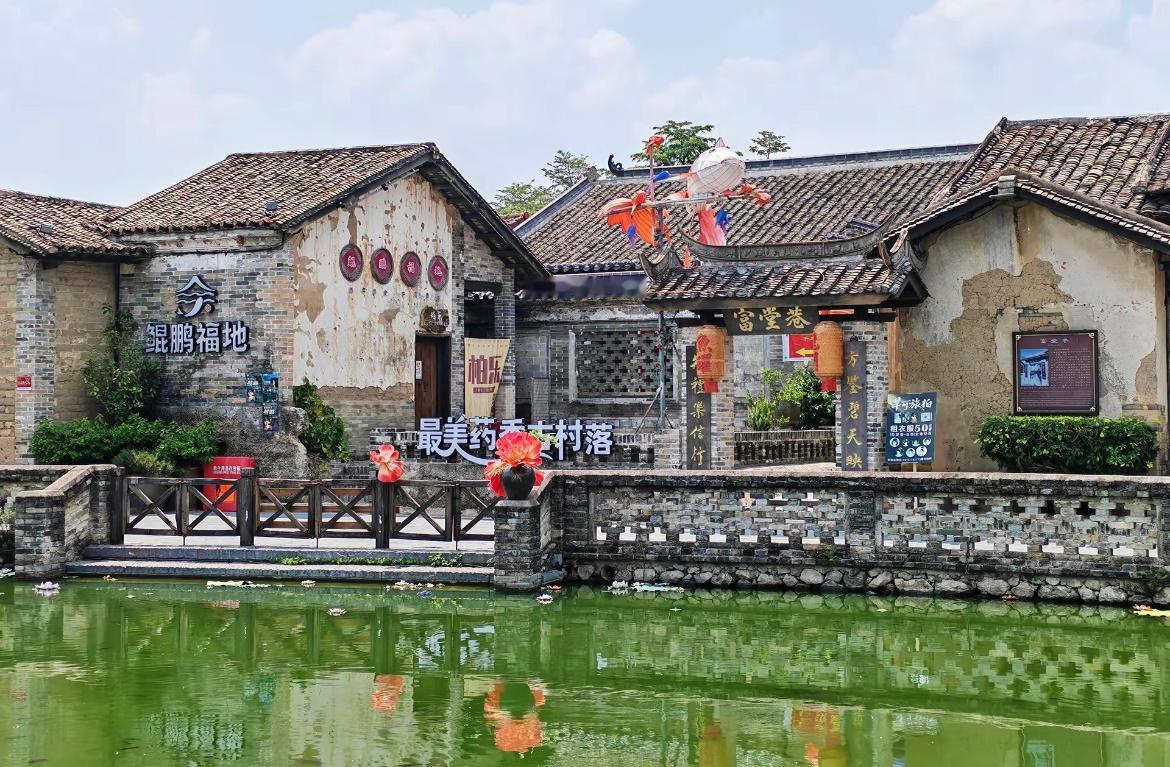 玉林鹏垌村夏日的玉林市仁东镇鹏垌村！玉林旅行 玉林·康乐庄生态园