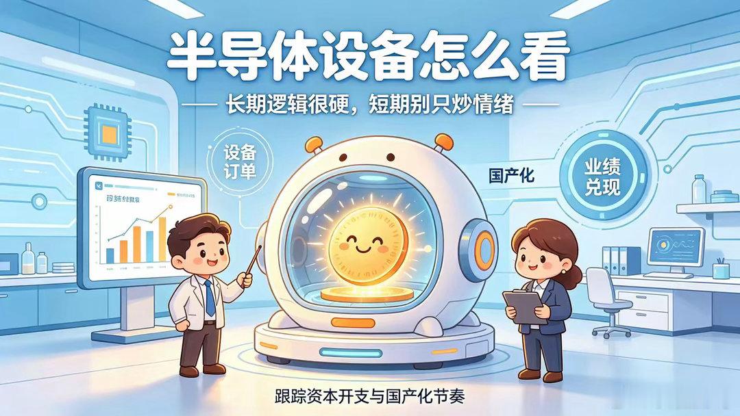 半导体设备，现在该怎么看待？隔夜纳指100宽幅震荡，最终小幅收跌0.13%。海外