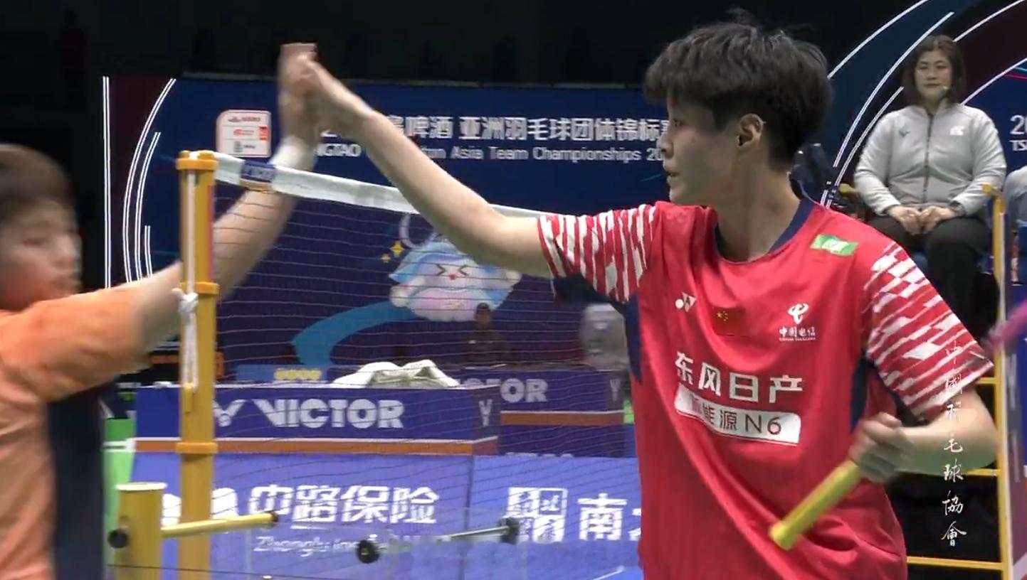 2026亚洲羽毛球团体锦标赛 女团 W组 中国 3-0 马来西亚 女单 韩千禧 