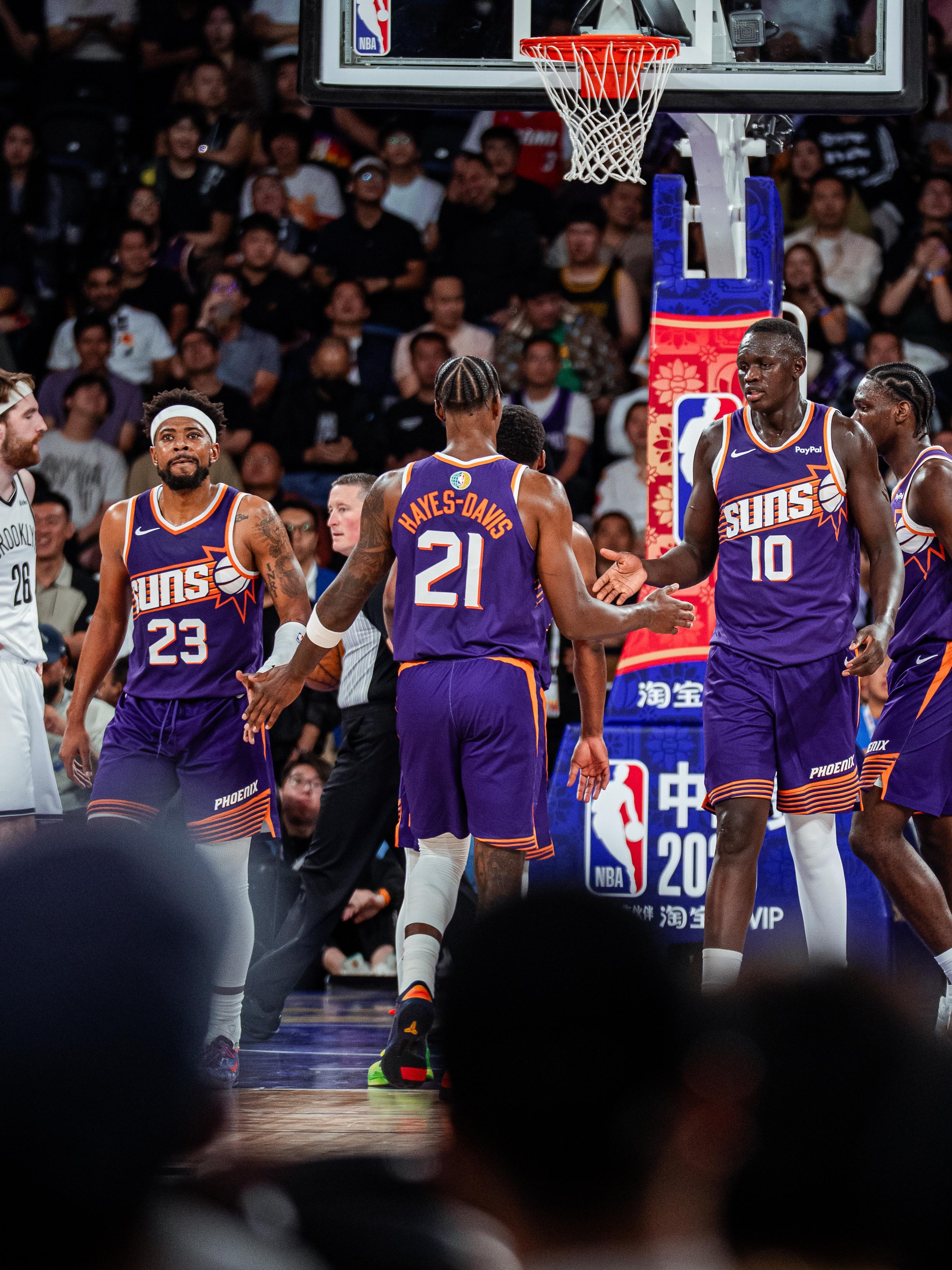 常规时间结束！鏖战至121平！进入加时赛！NBA中国赛2025 ｜太阳队中国赛之