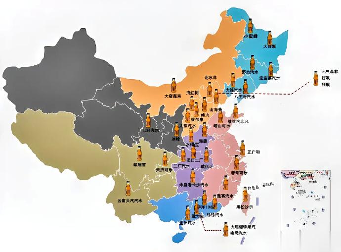 中国饮料地图内蒙的大窑最近好像很火 ​​​