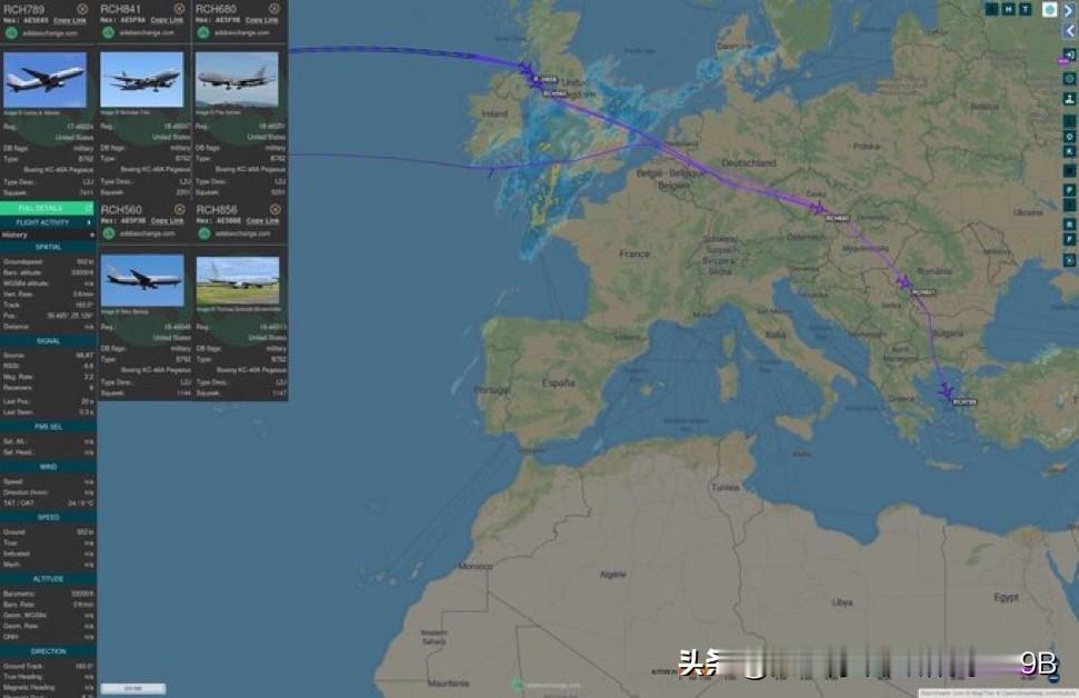 最新消息：美国空军空中加油机——包括KC-135同温层加油机和KC-46A飞马加