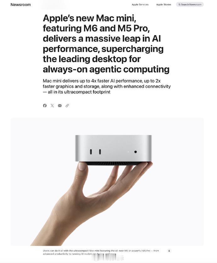 新款 Mac mini 和 Mac Studio也要来了新 Mac mini 配