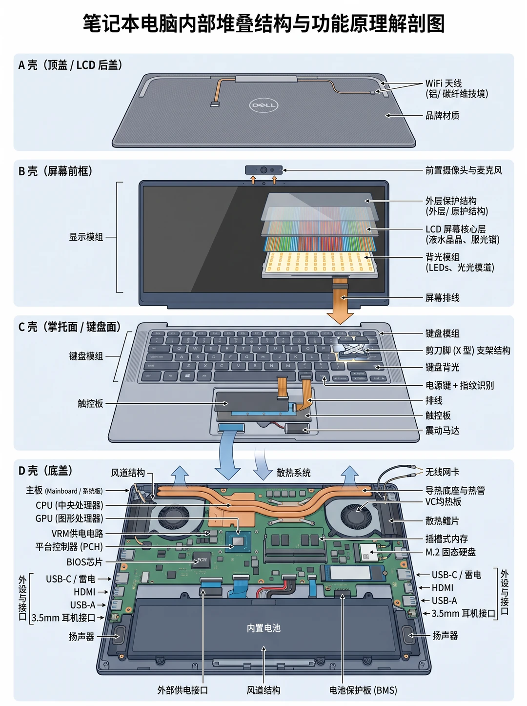 💻 秒懂笔记本！一文看懂内部硬核构造
