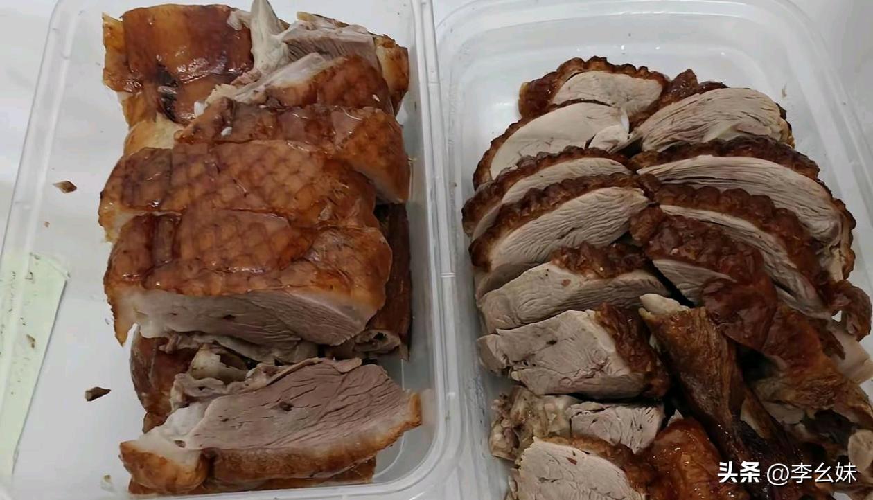 那盒是鹅肉那盒是鸭肉，已经分不清了