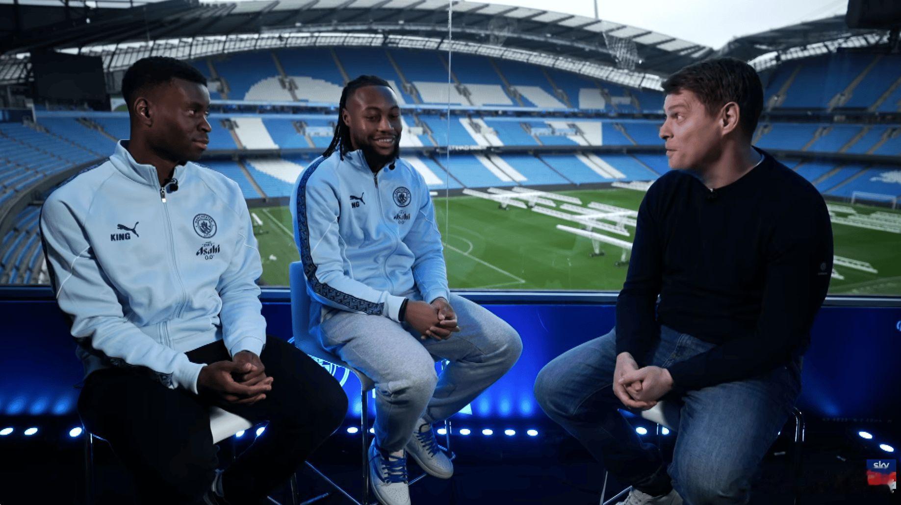 曼城冬窗两位新援格伊以及塞梅尼奥接受了天空体育的联合专访。 我在想有哪些地点和时