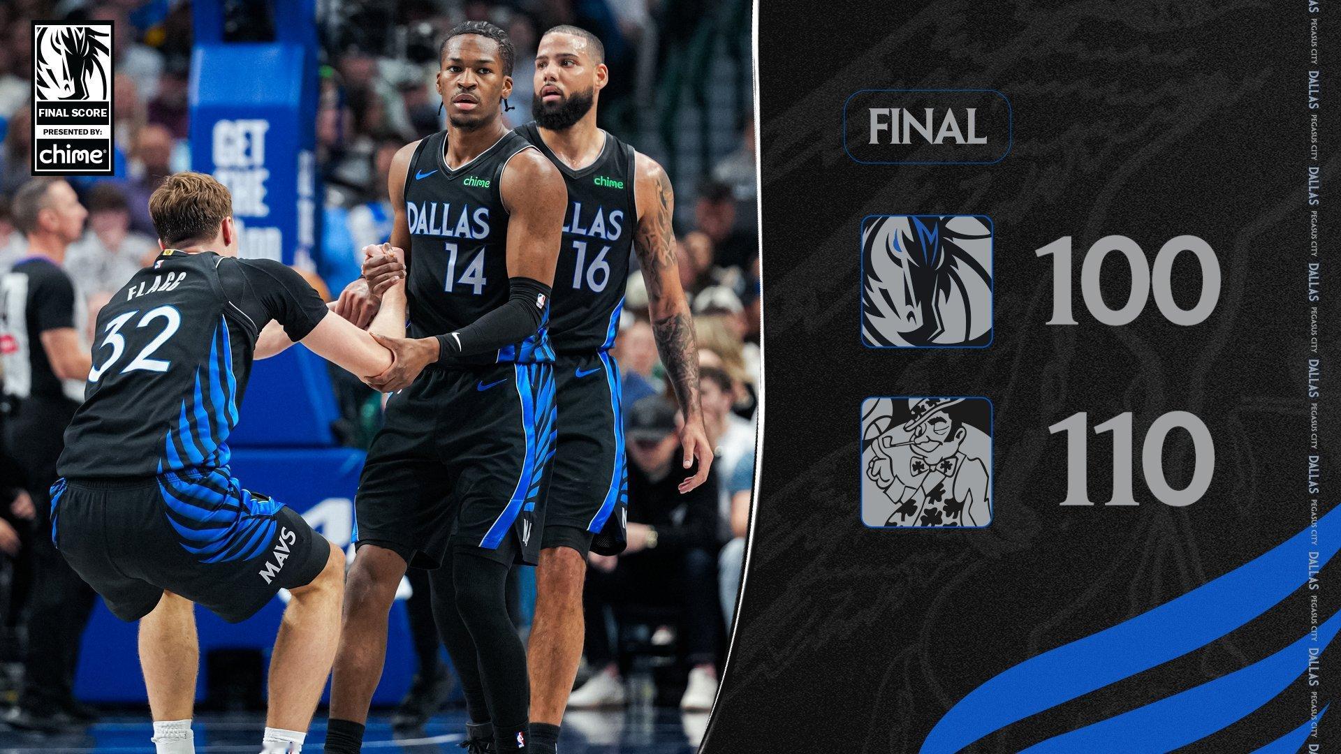 独行侠主场不敌凯尔特人，继续连败的节奏。布威缺席，球队和没有控卫无异，现在输是为