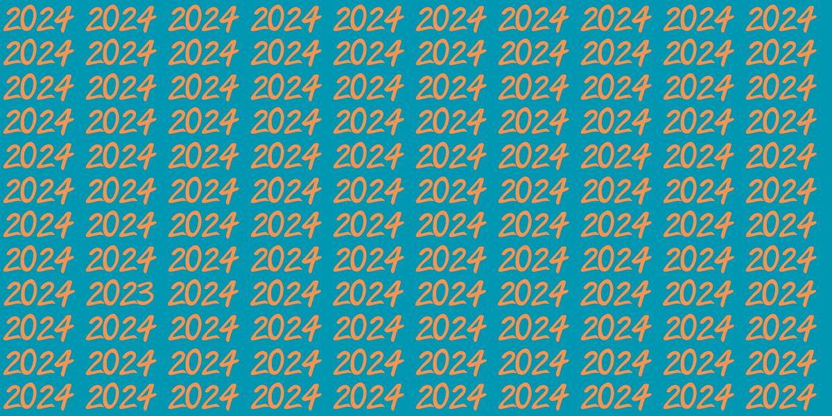 在 45 秒内找到隐藏在 2024 之中的 2023！