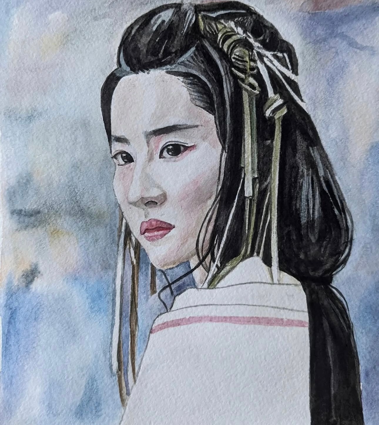 刘亦菲 lyf 鸿门宴传奇 Ins上俄罗斯网友ivushka_art画的刘亦菲在