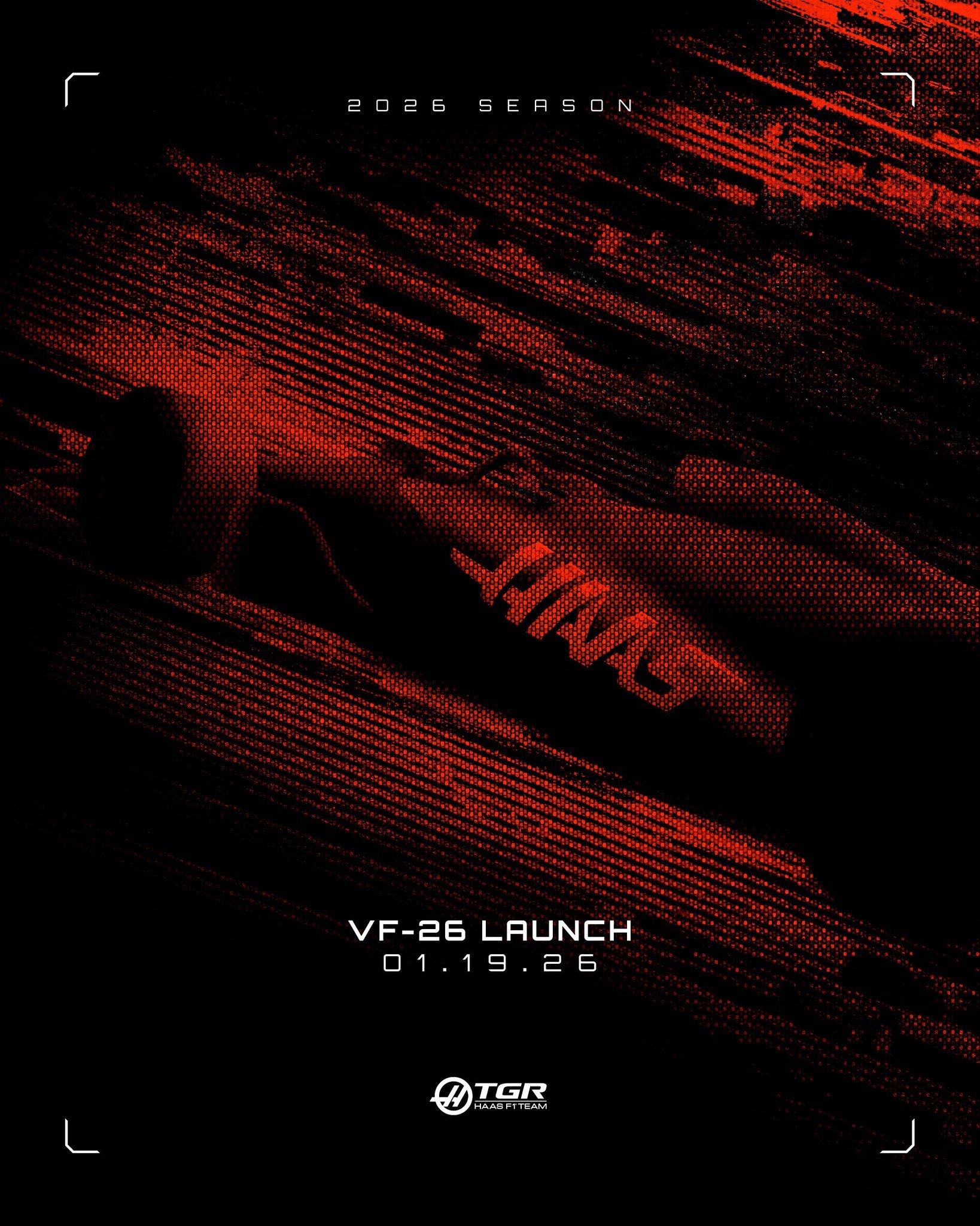 由于1月23日有3支车队发布新车（涂装），哈斯决定将新车发布时间提前至1月19日