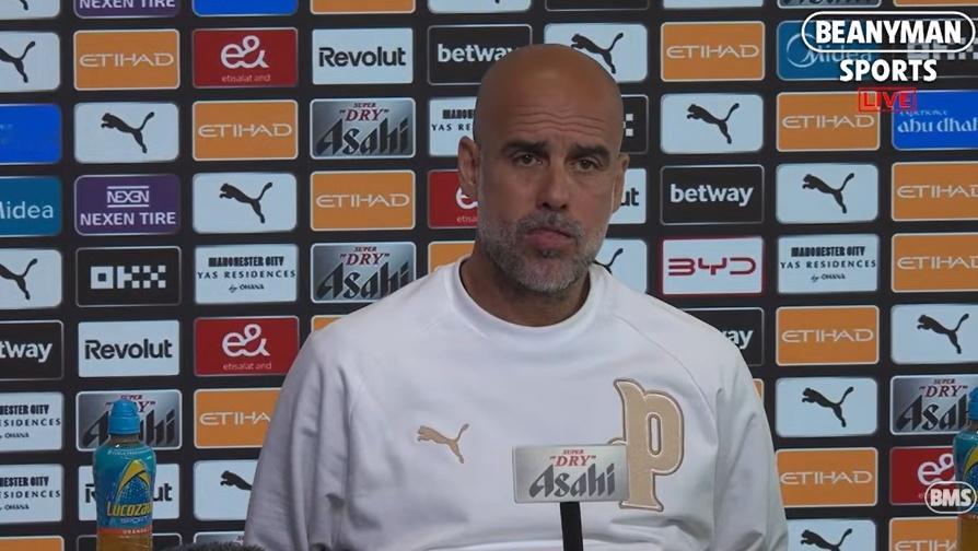 天王山之战！瓜迪奥拉放话：输阿森纳就投降英超争冠生死战，曼城主场对阵阿森纳。瓜迪