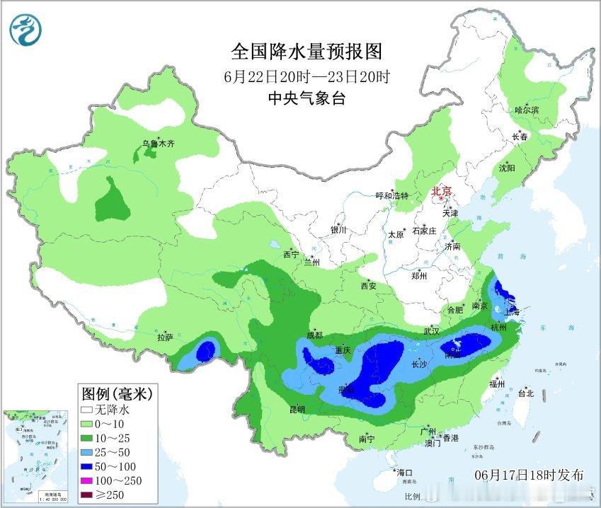 【强降雨将北抬】昨晚到今天，华南沿海一带出现大暴雨。比如广东恩平、阳江、广西防城