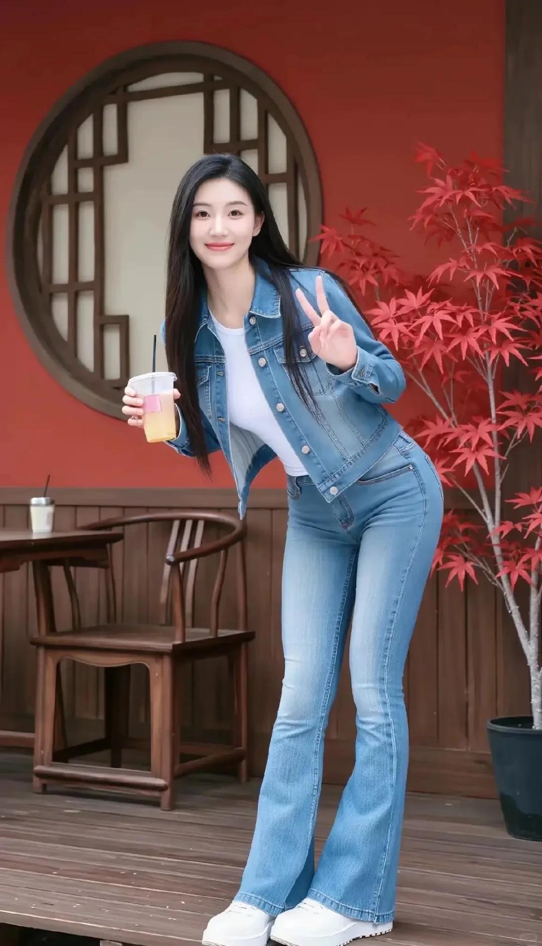 超绝牛仔小姐姐