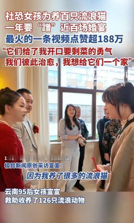 “看哭了！”云南保山，一女子为了养活收养的120多只流浪猫，一年内“蹭”了近百场