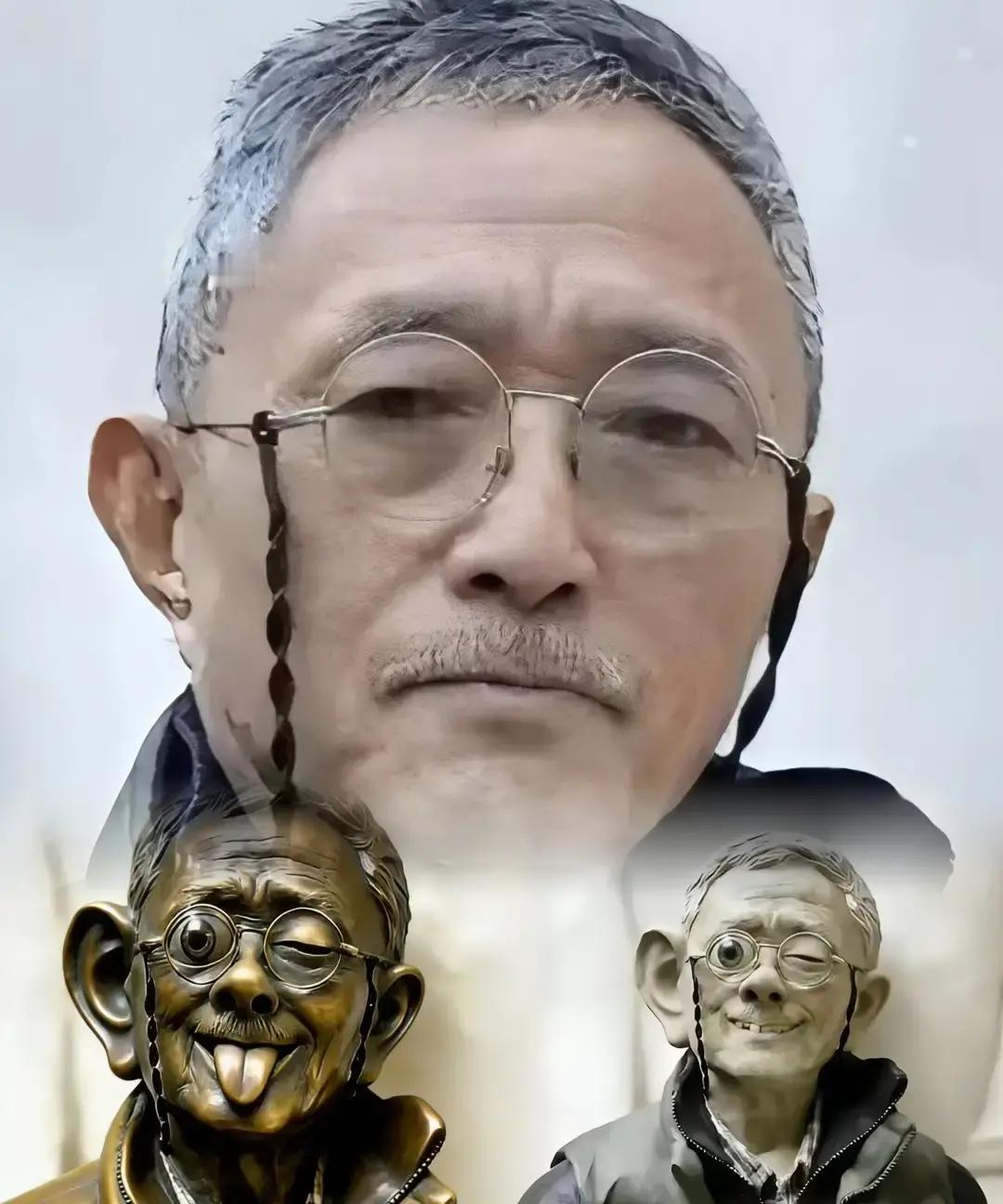 田世信给袁隆平塑的铜像揭幕了，立在长沙杂交水稻研究中心门口。
雕像比真人略高，袁