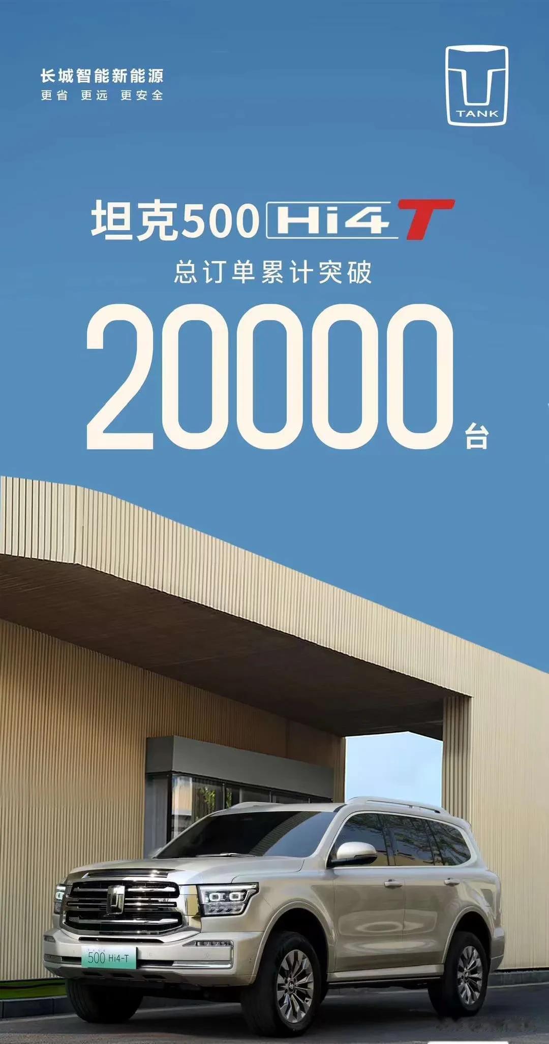 上市三个多月的坦克500 Hi4-T销量
七月2023台，8月卖了3036台，9
