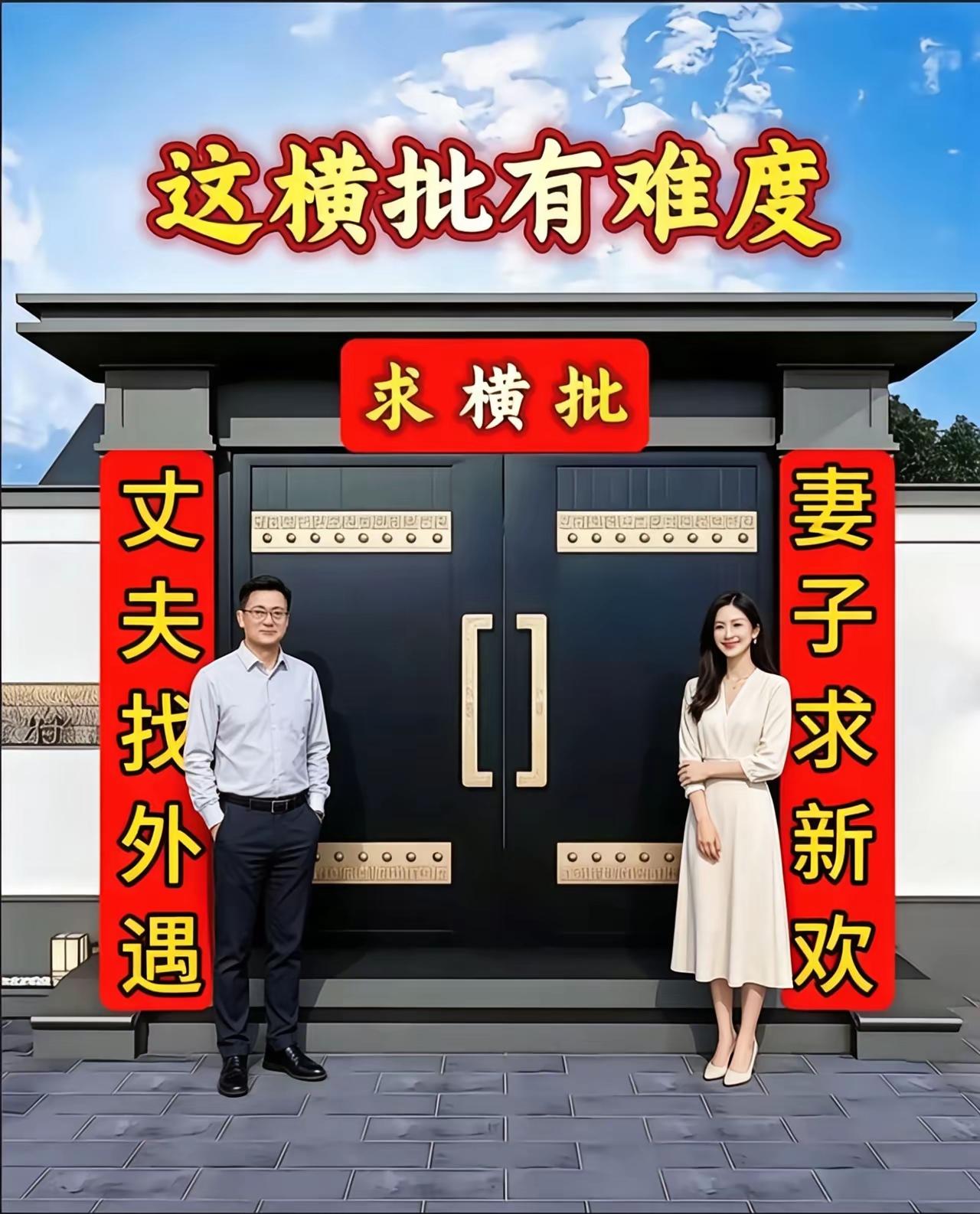 趣味对联求横批:
这副对联难住了万千才子，没有两把刷子都对不出一个，求高手赐墨横