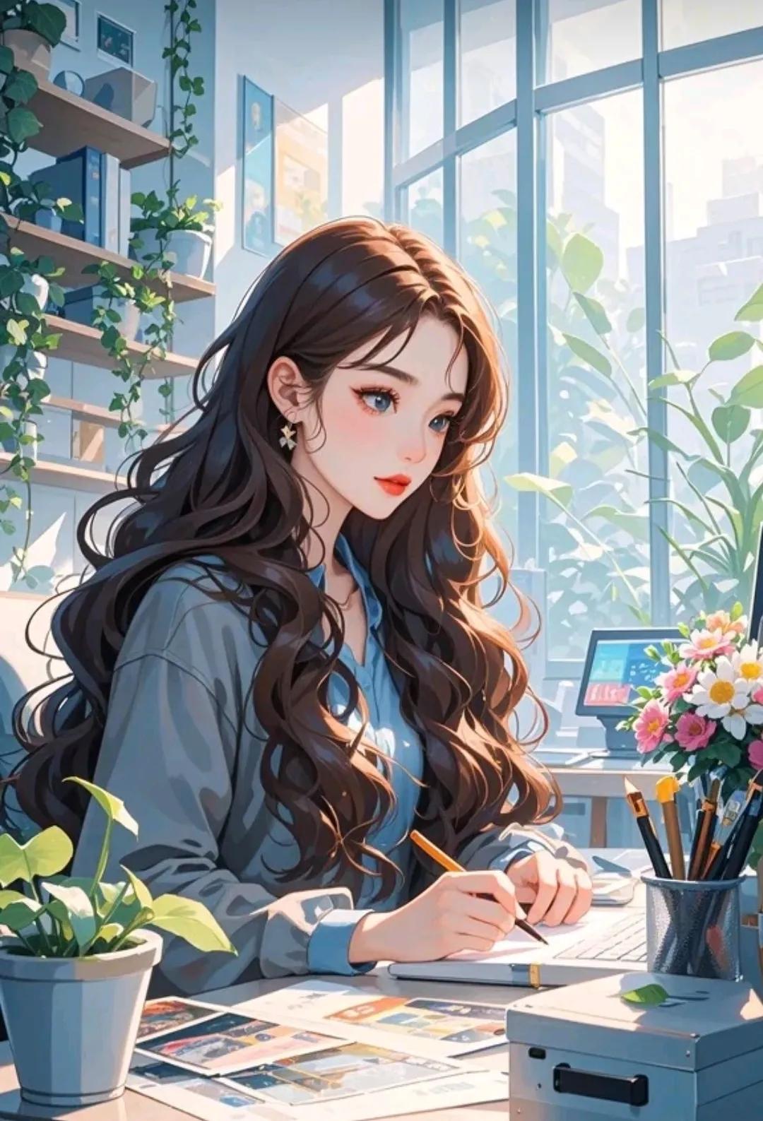 我发现，
心情对于创作非常重要，
心情舒畅时，
思如泉涌，
才思敏捷，
大笔一挥