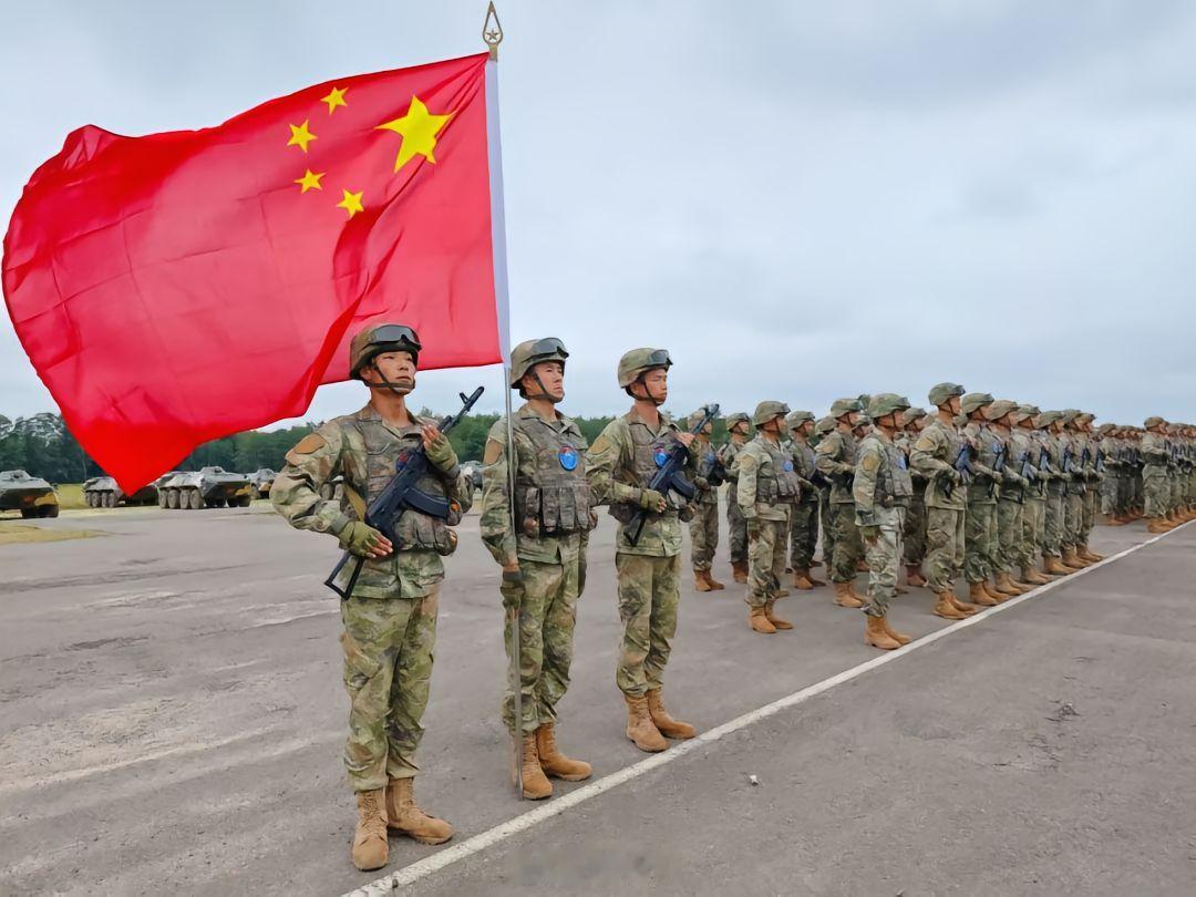 中国与白俄罗斯“雄鹰突击-2024”陆军联合训练举行开幕式现场 ​​​
