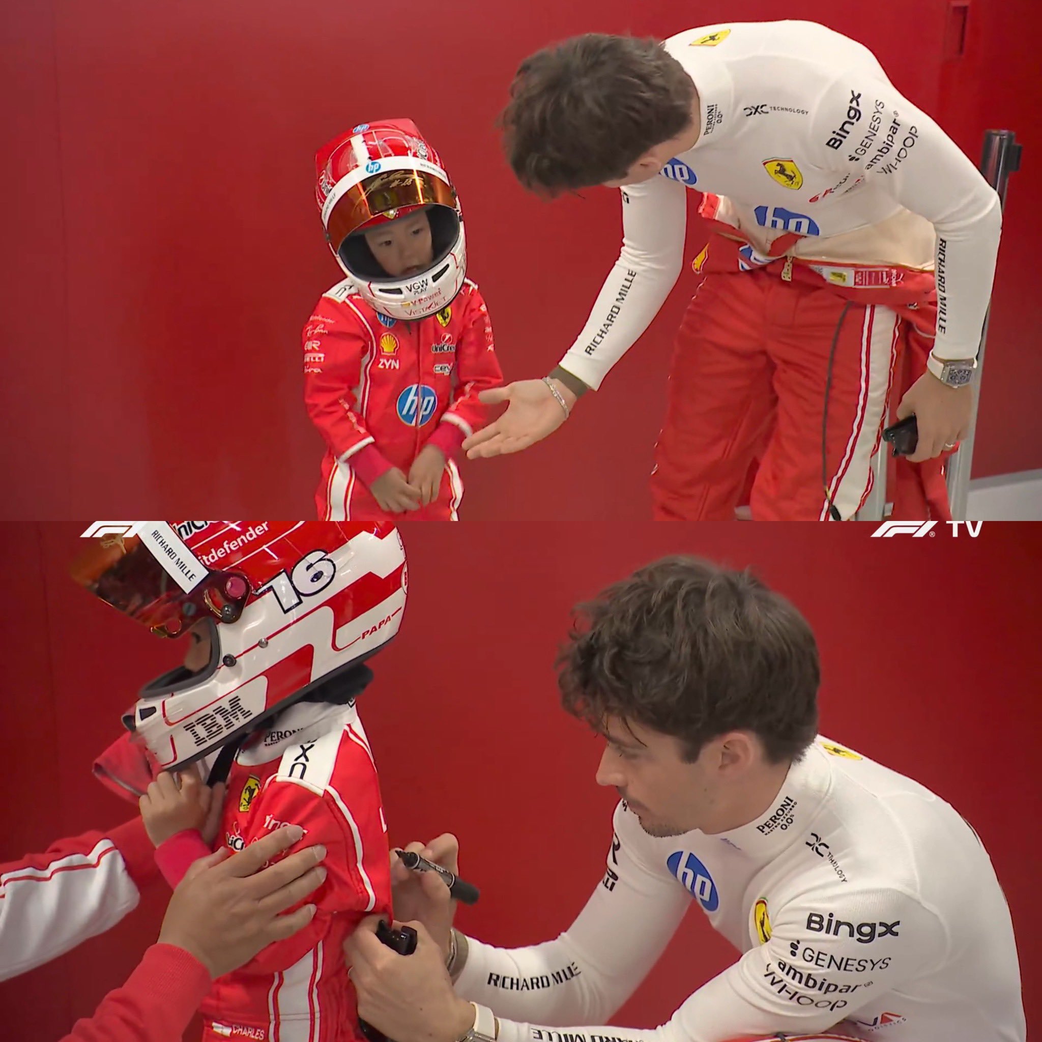 勒克莱尔和“mini勒克莱尔”F1赛车2026F1日本大奖赛