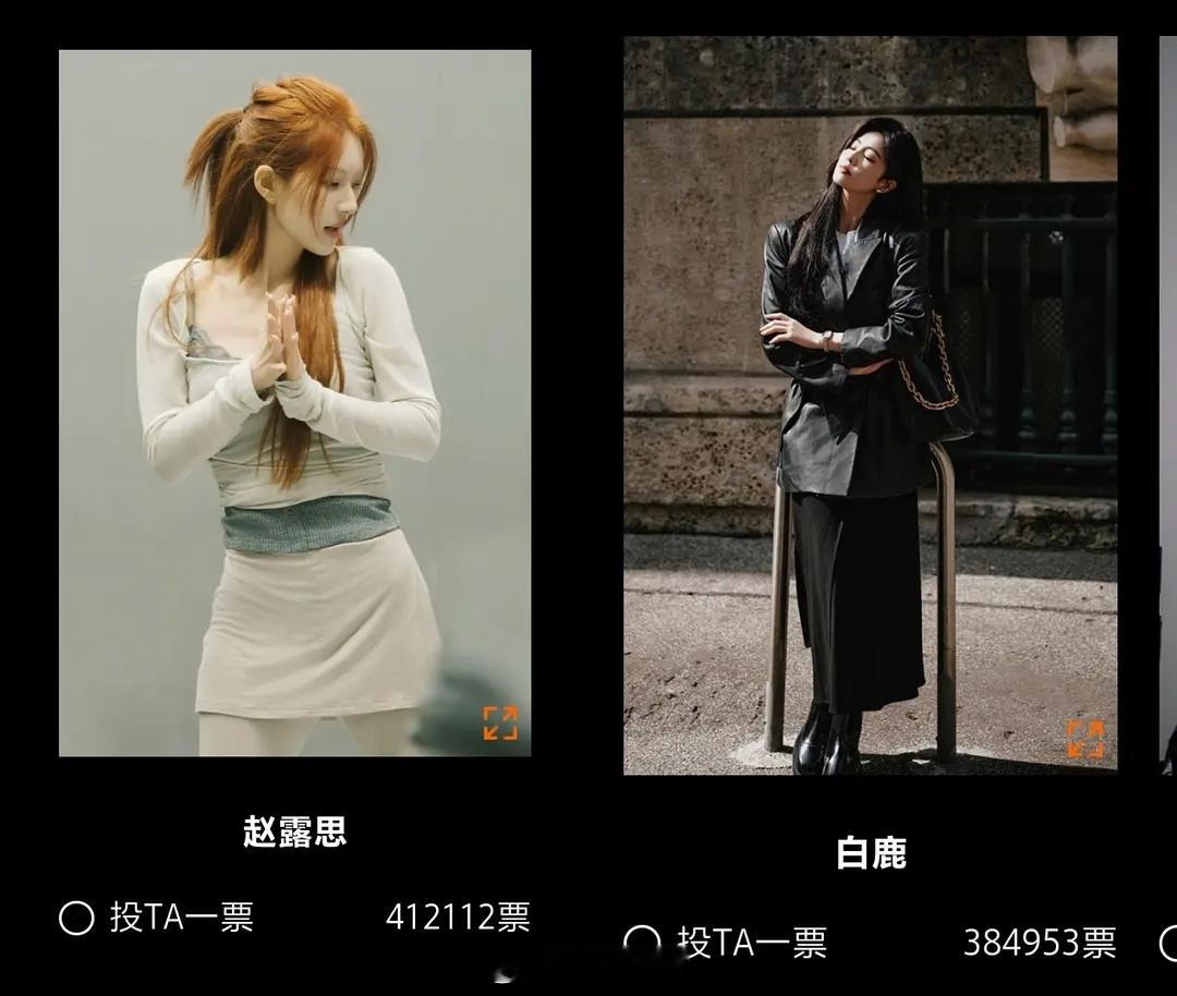 Vogue投票截止了，看看🌸排名 赵露思断层第一了 