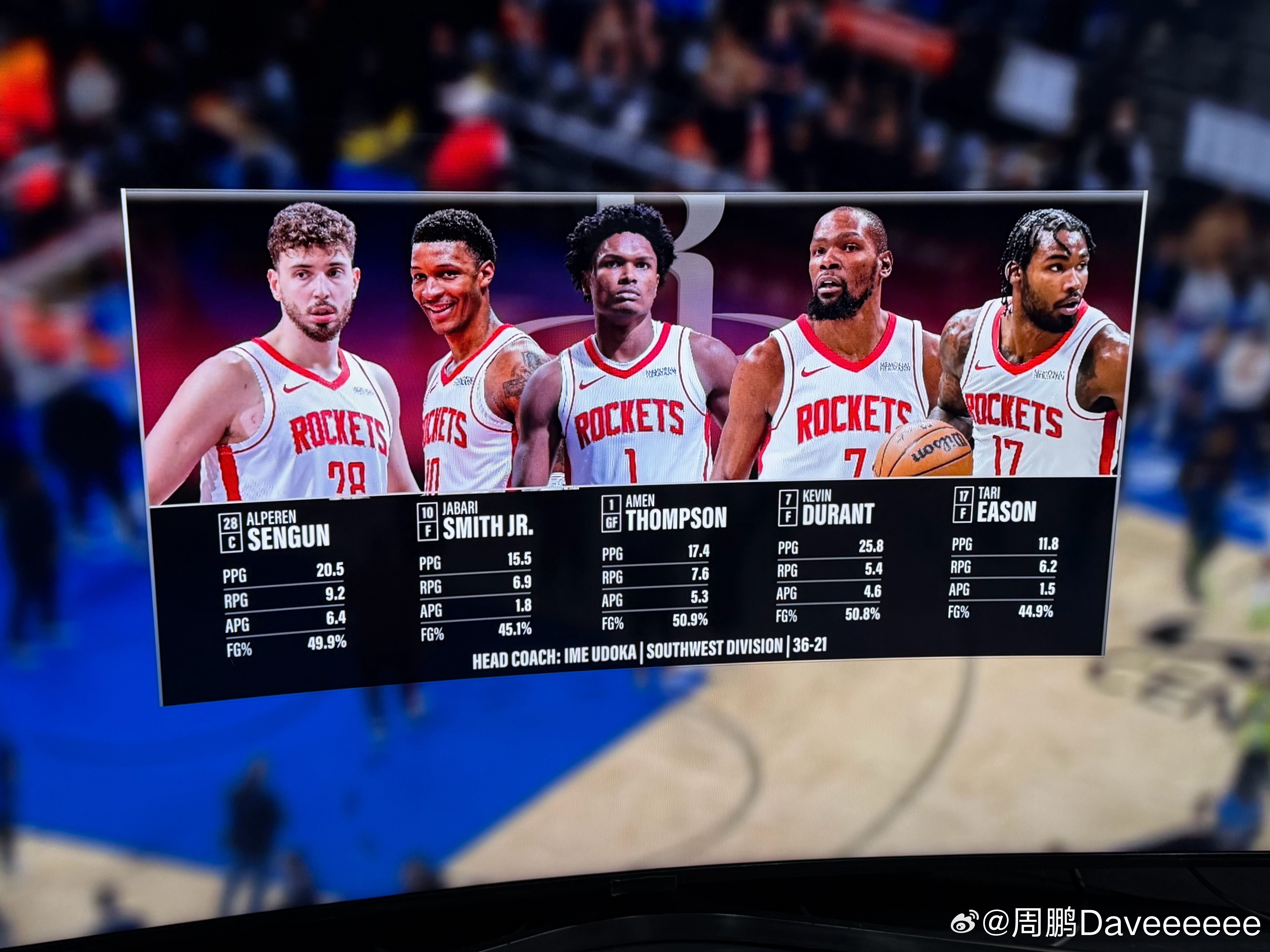 火箭先发：回归老五位。魔术先发：班凯罗贝恩布莱克卡特达希尔瓦阿门复出，电风扇能打