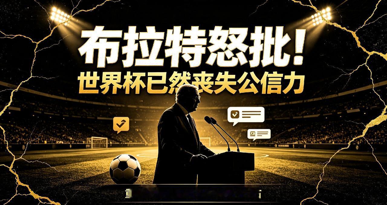 布拉特重磅发声！本届世界杯失去公信力，足球不该沦为政治游乐场
 
7月22日，前