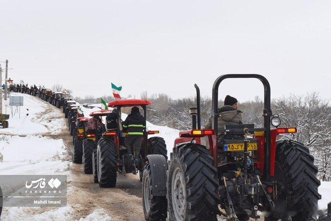 在伊朗最偏远的农村地区，目前积雪覆盖，难以外出，伊朗人民也表达了对祖国的支持。来