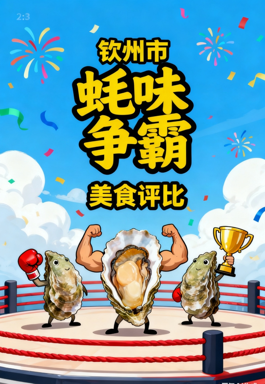 蚝美钦州潮听河海 蚝美钦州，蚝味争霸，巅峰对决，味动八方！     “2025 