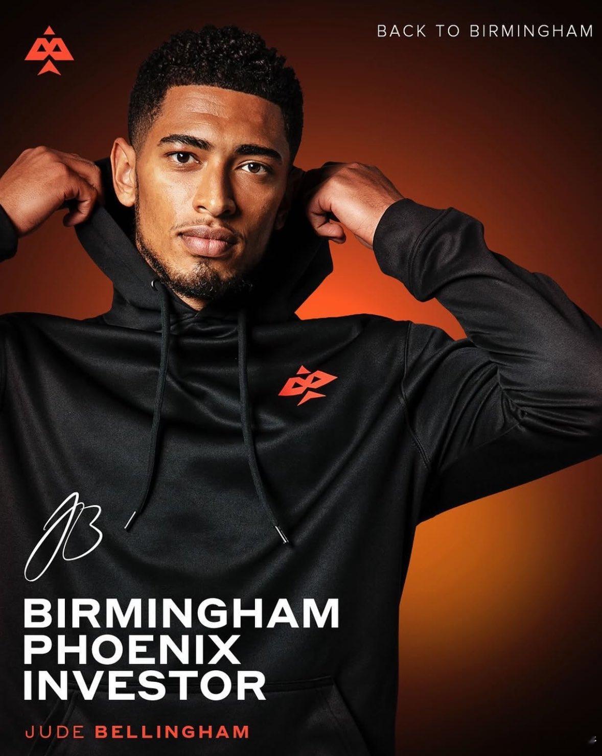 贝林厄姆入股伯明翰凤凰：我始终欠这座城市一份情皇马球星贝林厄姆近日收购了伯明翰凤