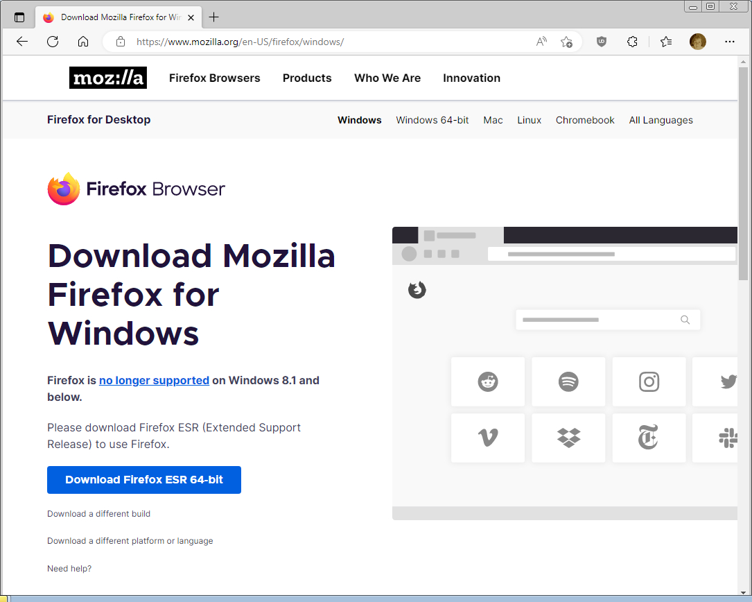 Firefox 115 ESR 版本已经推出，专为 Windows 7/8/8.