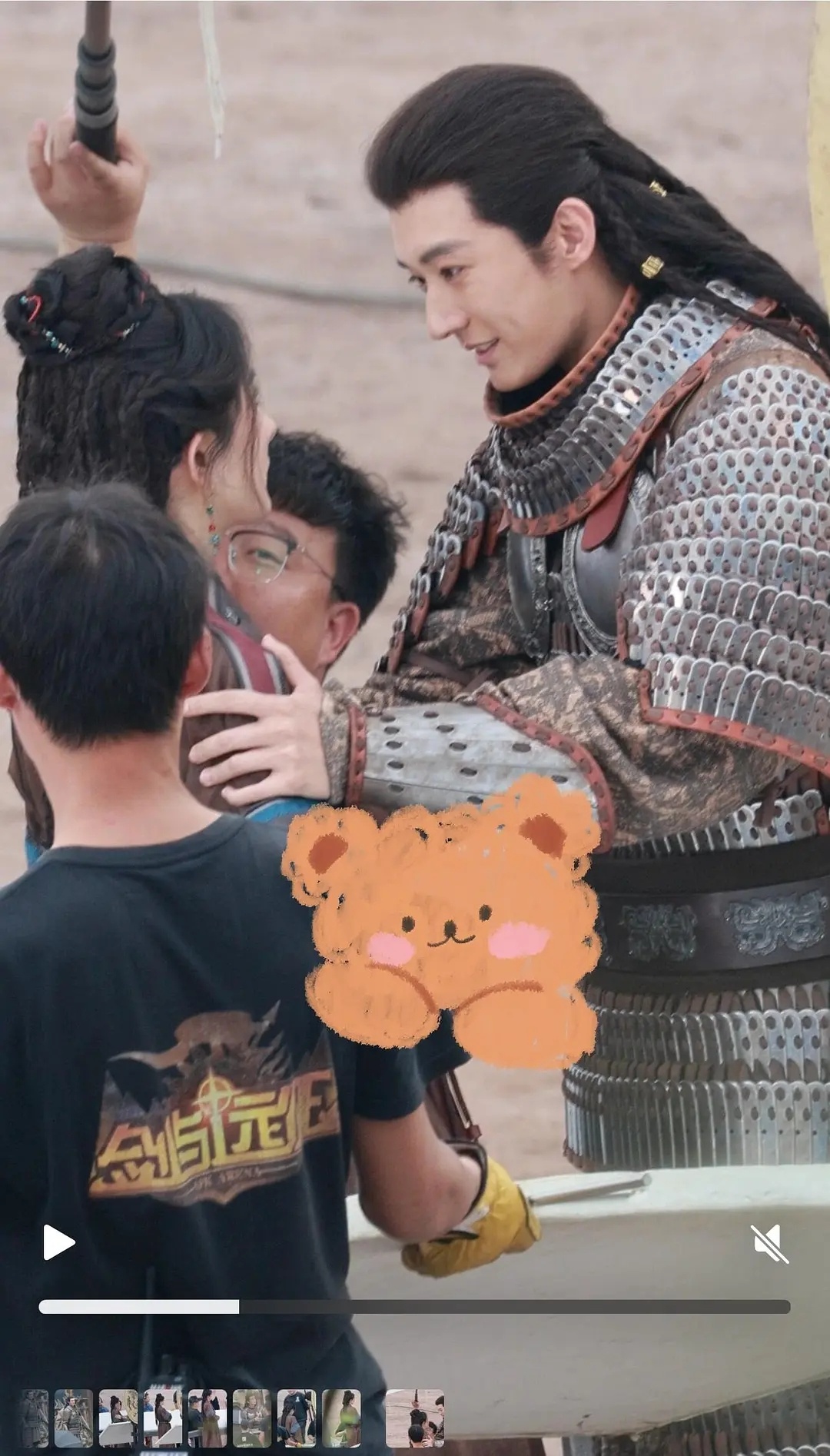 刘学义江山大同生图新路透来了！！状态很可以，看得出来眼里有戏的，就是感觉这个盔甲