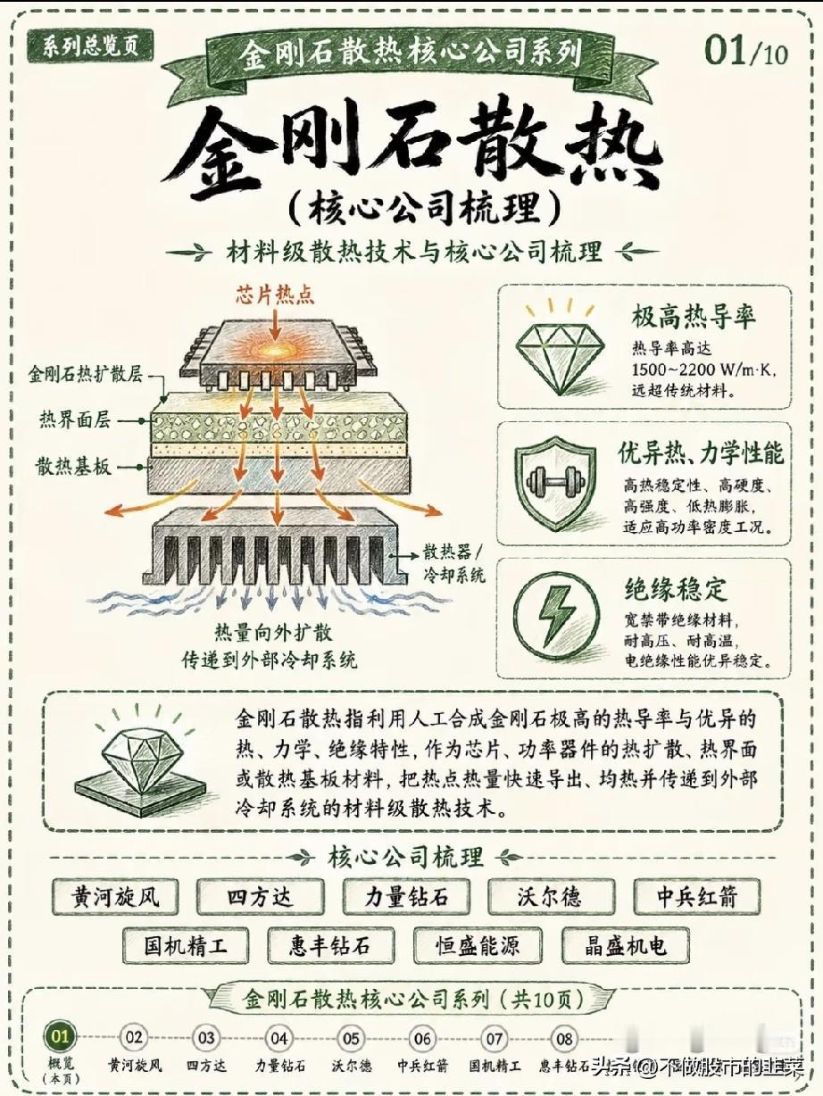 AI算力芯片散热瓶颈如何突破？培育金刚石新材料迎来产业爆发窗口
 
当下AI大模