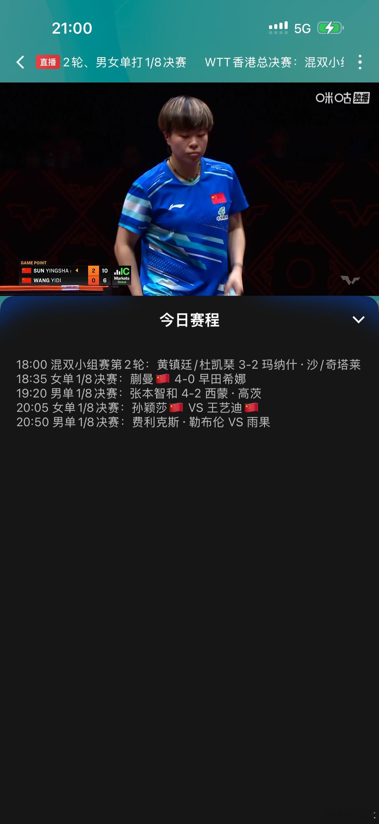 21:00前建立了3局优势可以啊，比我想象中还多一局。这就很好说了，3:0打掉的