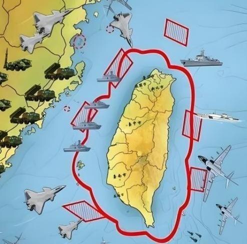 中国现在围岛，已经跟台湾地区没有关系了！只要老美敢出动航母或军舰支援台湾当局，大