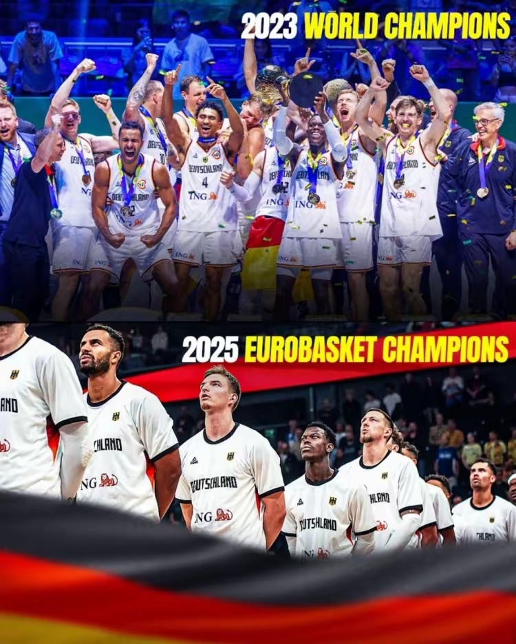 施罗德，fiba大杀器！从2023年到2025年，德国男篮23年世界杯和本届欧锦
